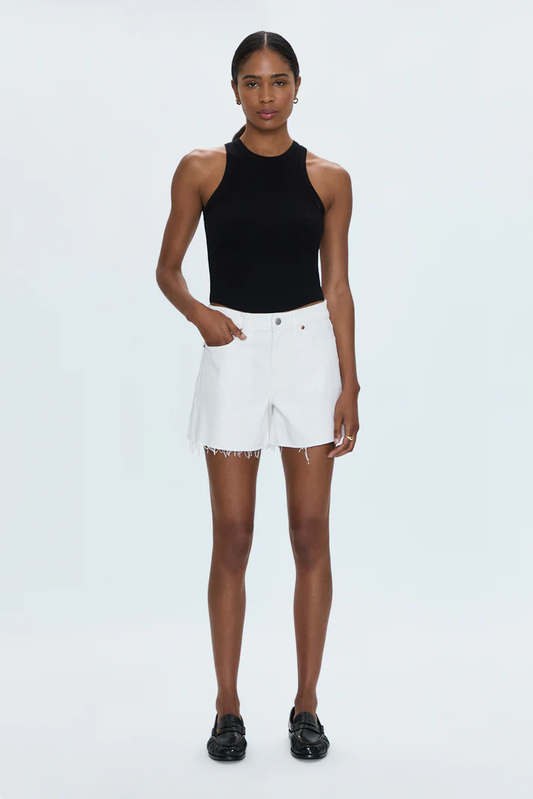 Kennedy Relaxed Cut Off Short in antique white by Pistola
