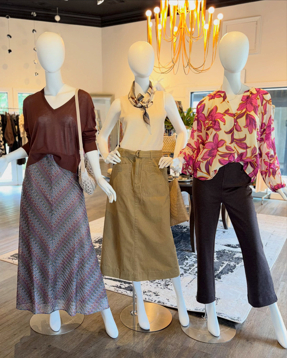Washed Twill Utility Skirt in barley by Lilla P
