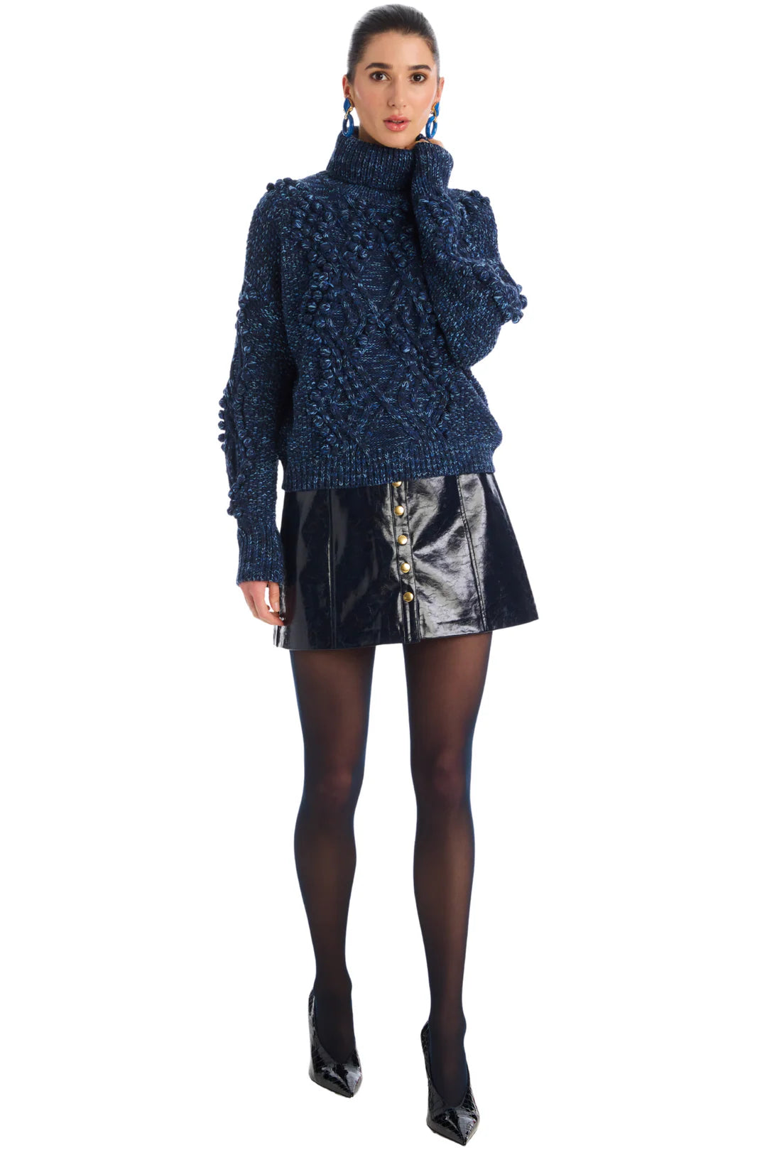 Daphne Sweater in midnight space dye by Allison