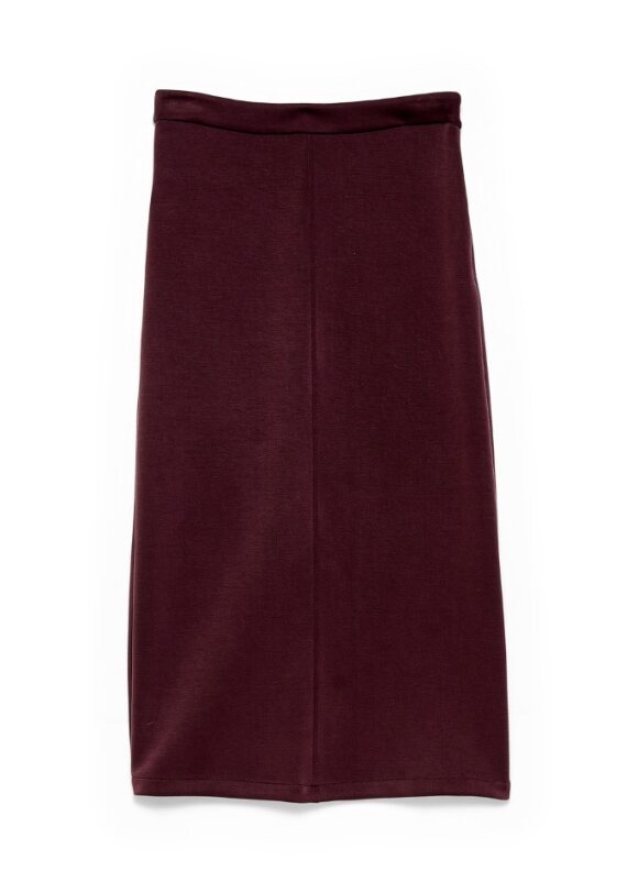 Scuba Skirt in dark brown by B-YU