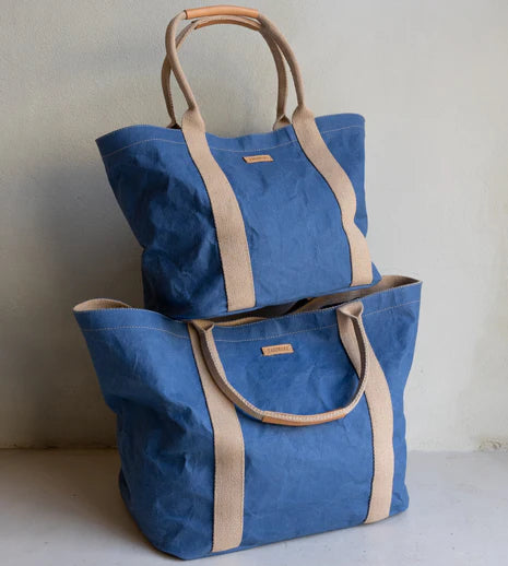 Giulia Carryall Tote Large Bag in Denim by Uashmama
