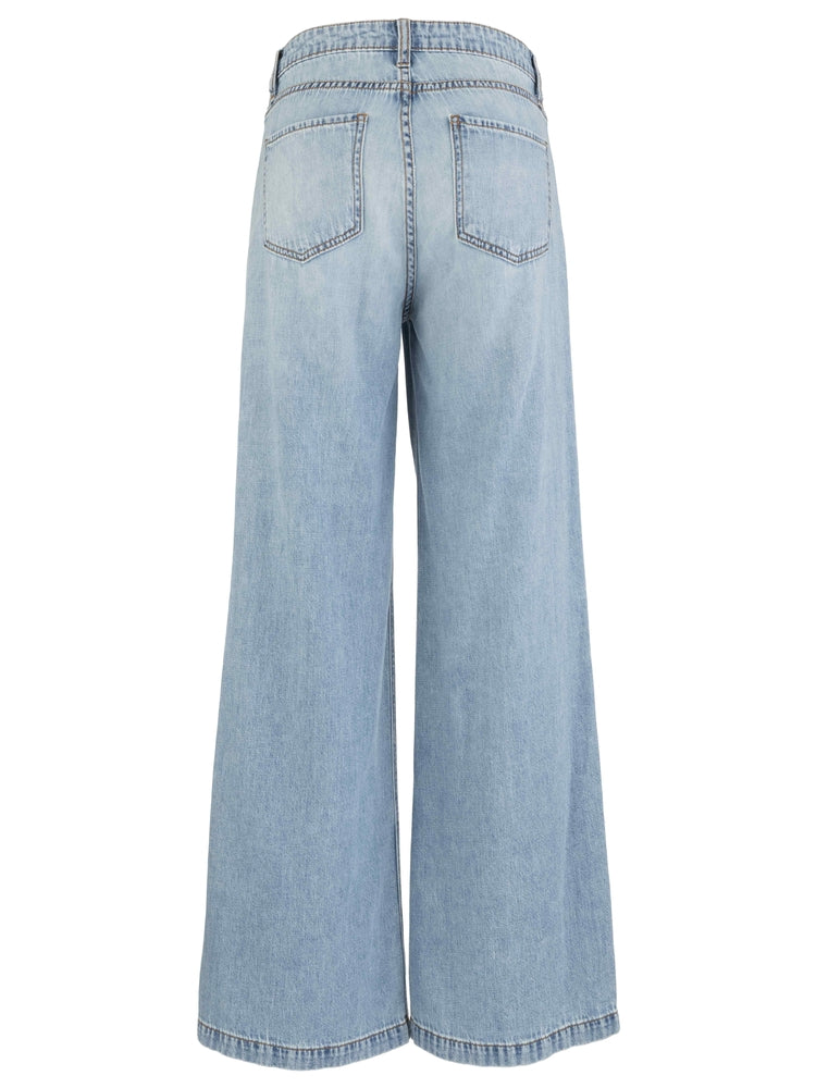 Jodi High Rise Front Princess Seam Pant in corel by KUT