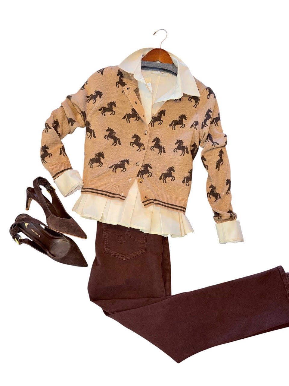 Movela Shirt in ecru by Exquise