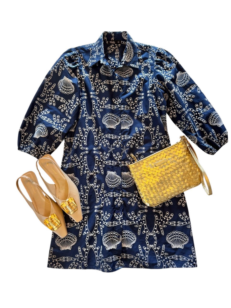 Alba Dress in navy by Maude Vivante