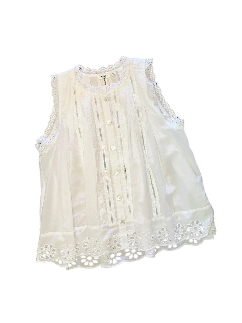 Malia Top in White by Dylan
