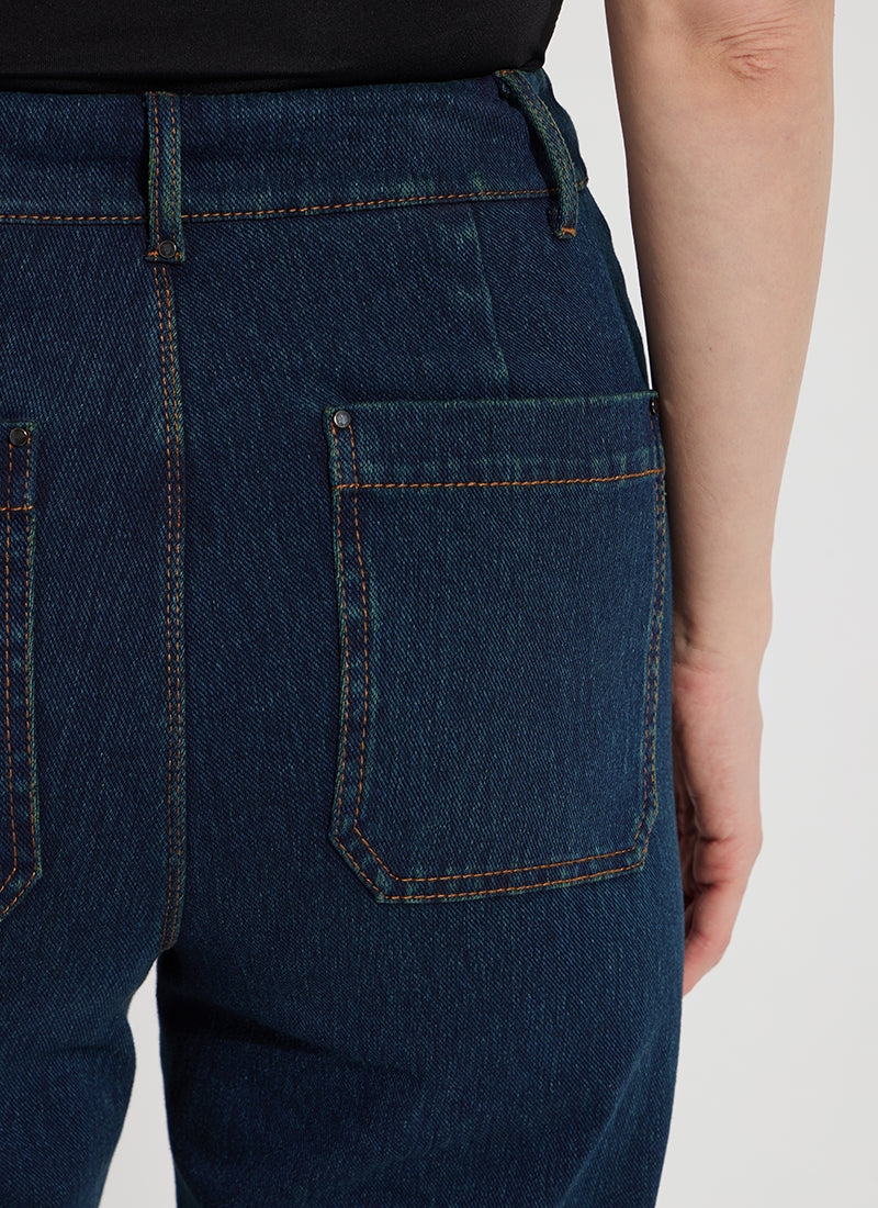 Erin Hi Waist Wide Leg Denim in indigo by Lysse