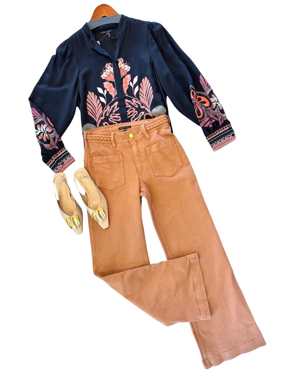 Sienna Pant in biscuit by Caballero