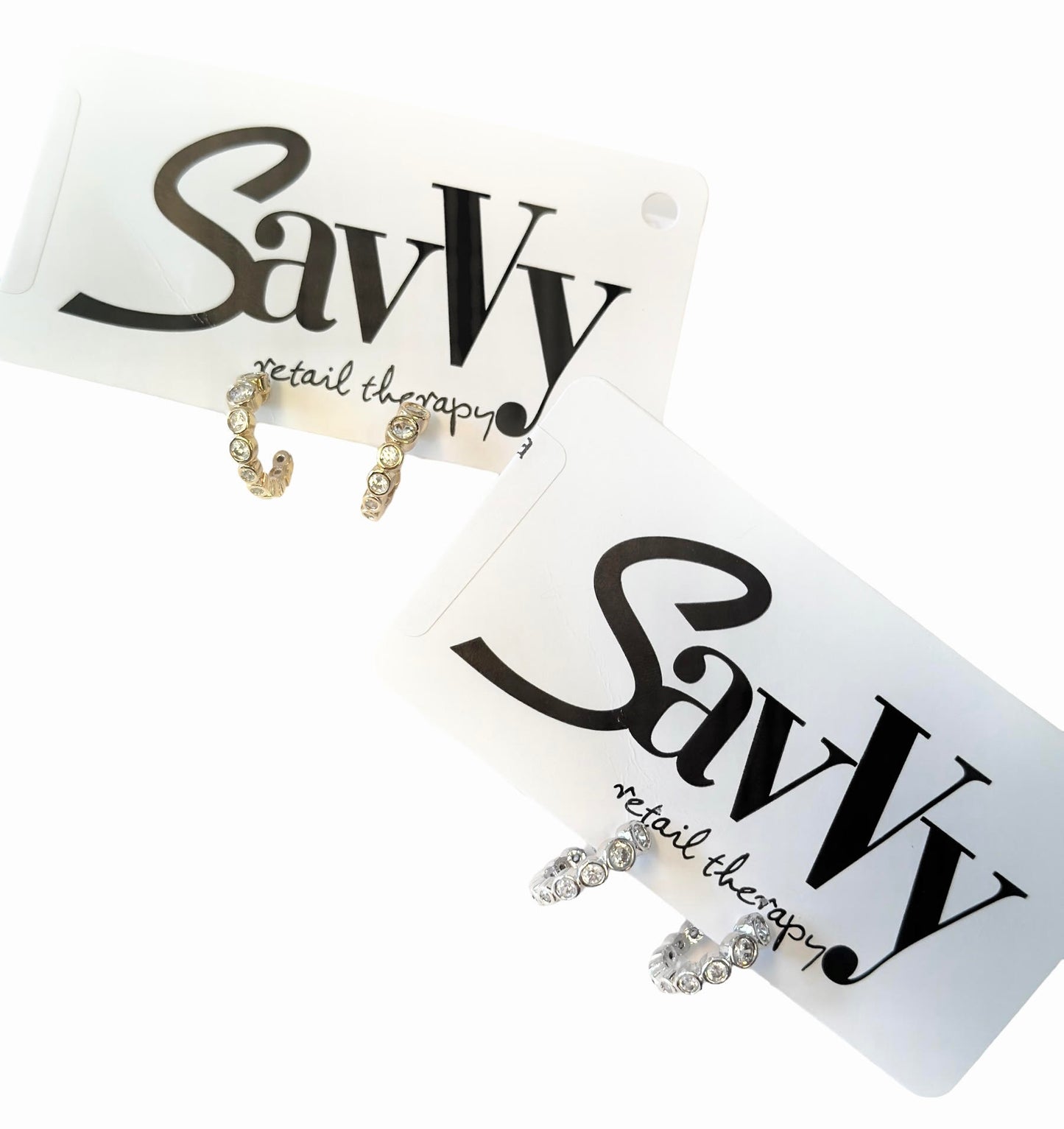 CZ Mini Hoop Earring by Eneida Franca
