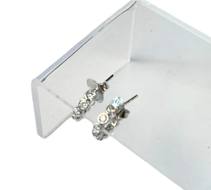 CZ Mini Hoop Earring by Eneida Franca