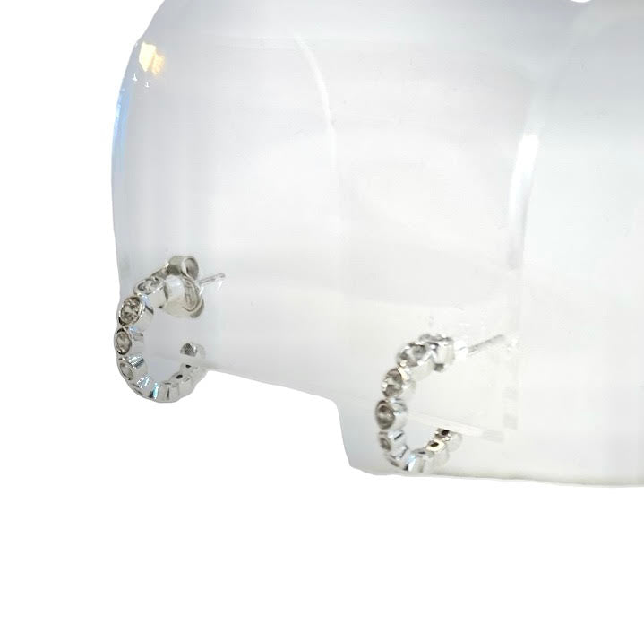 CZ Mini Hoop Earring by Eneida Franca