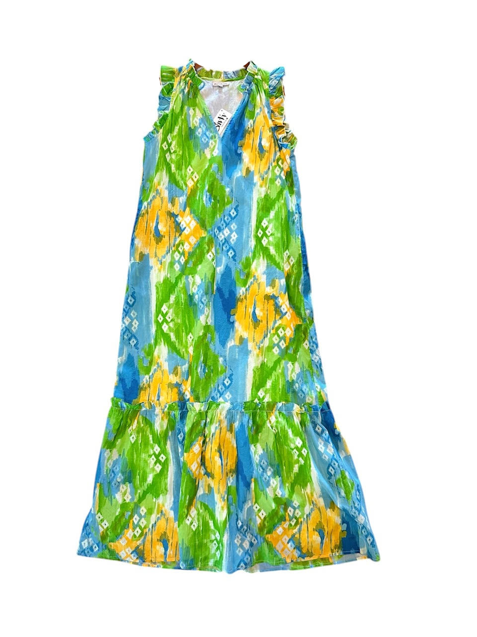 Christina Maxi Dress in summer ikat by Fitzroy & Willa