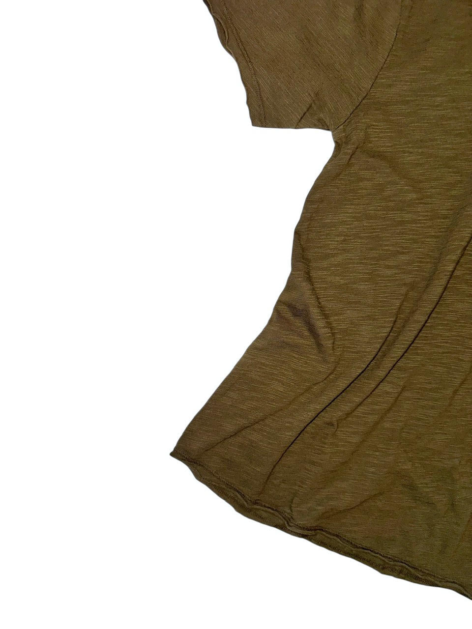 Short Sleeve Waffle Crew Neck Tee in fern by Mododoc