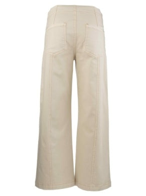 Meg High Rise Wide Leg with Welt Pockets in canvas by KUT