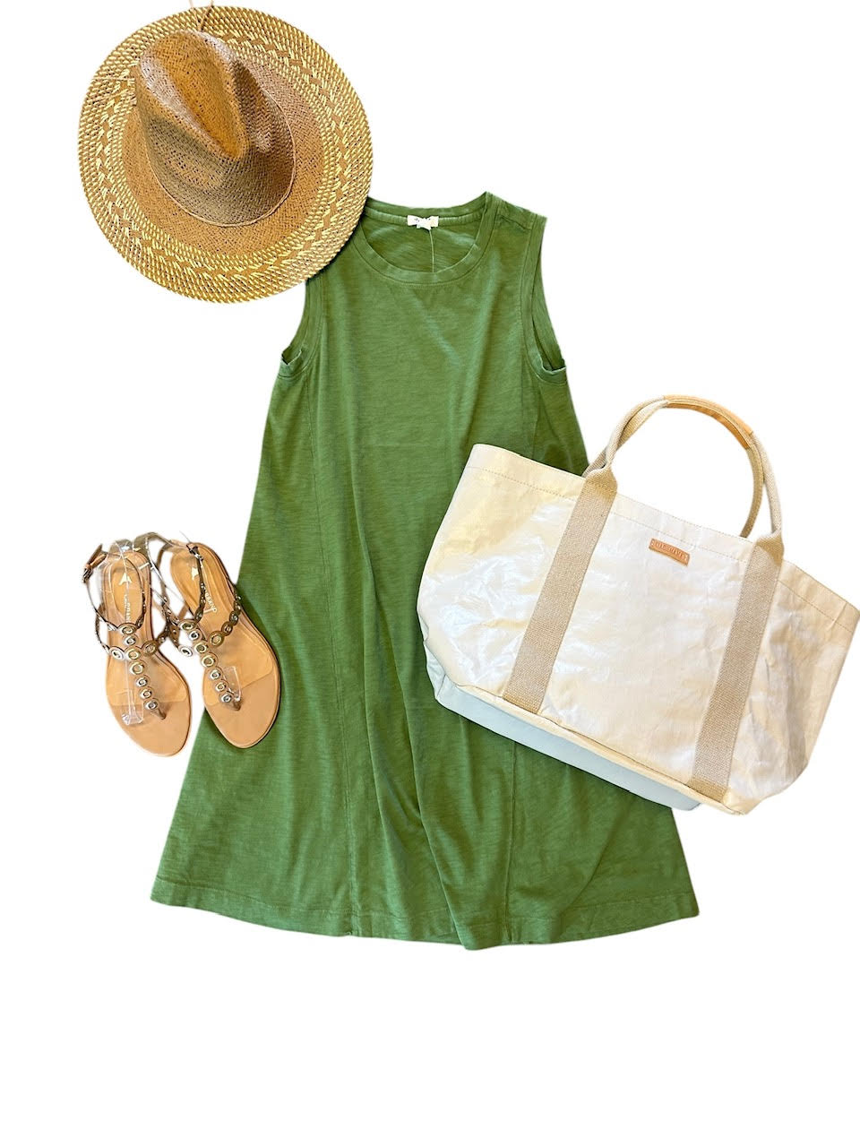 Rae Tank Dress in Palm by Dylan