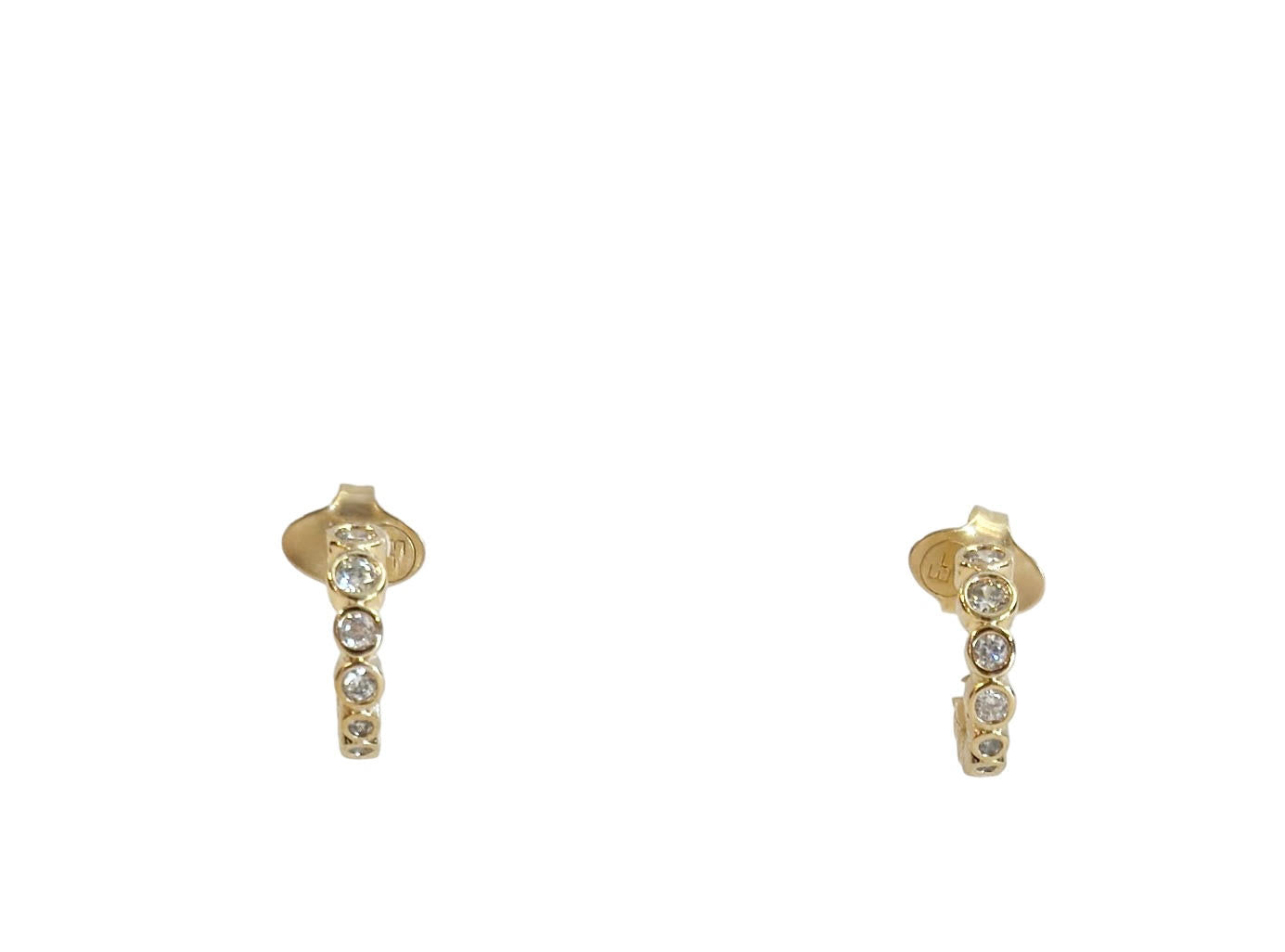 CZ Mini Hoop Earring by Eneida Franca