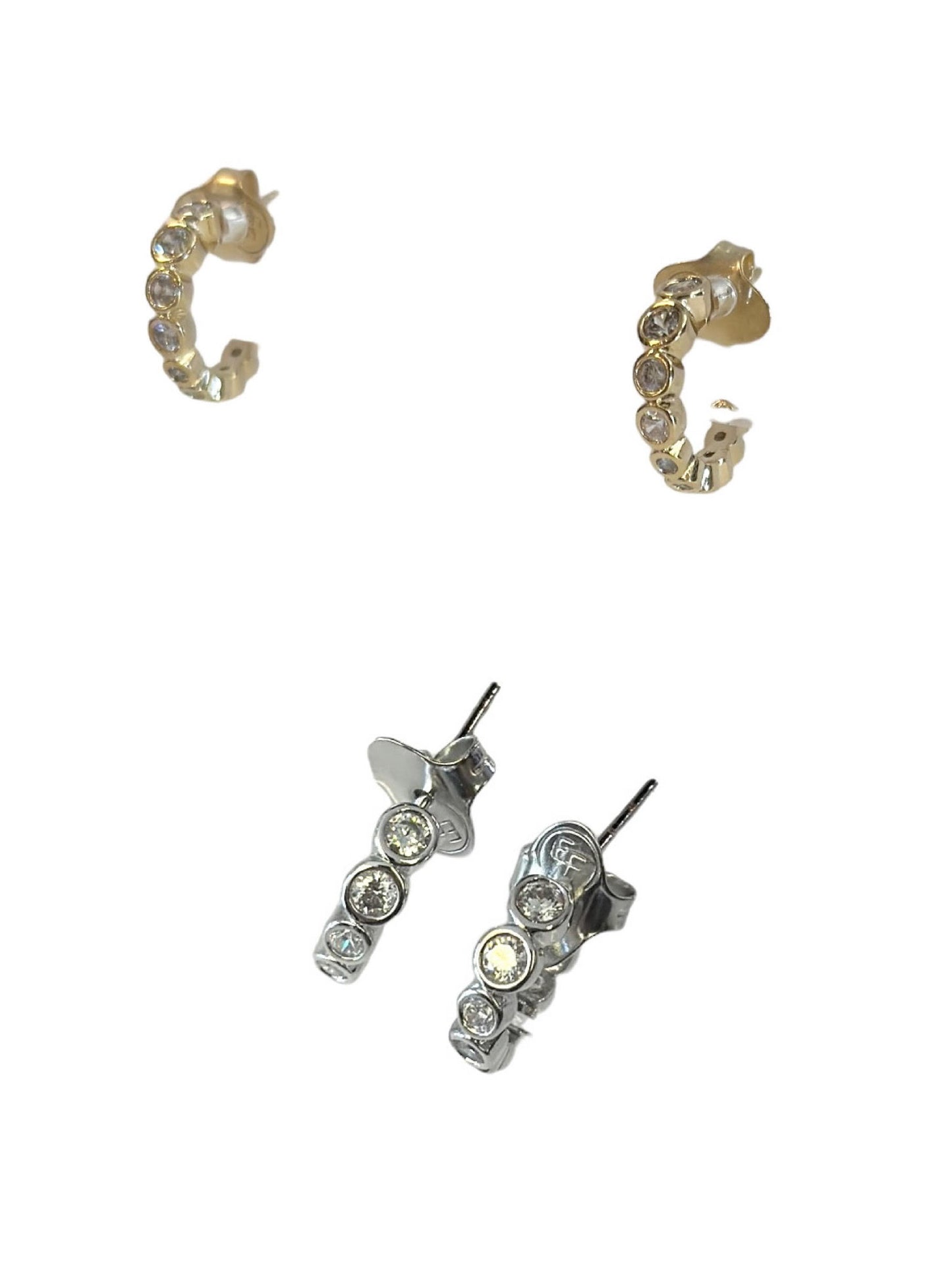 CZ Mini Hoop Earring by Eneida Franca