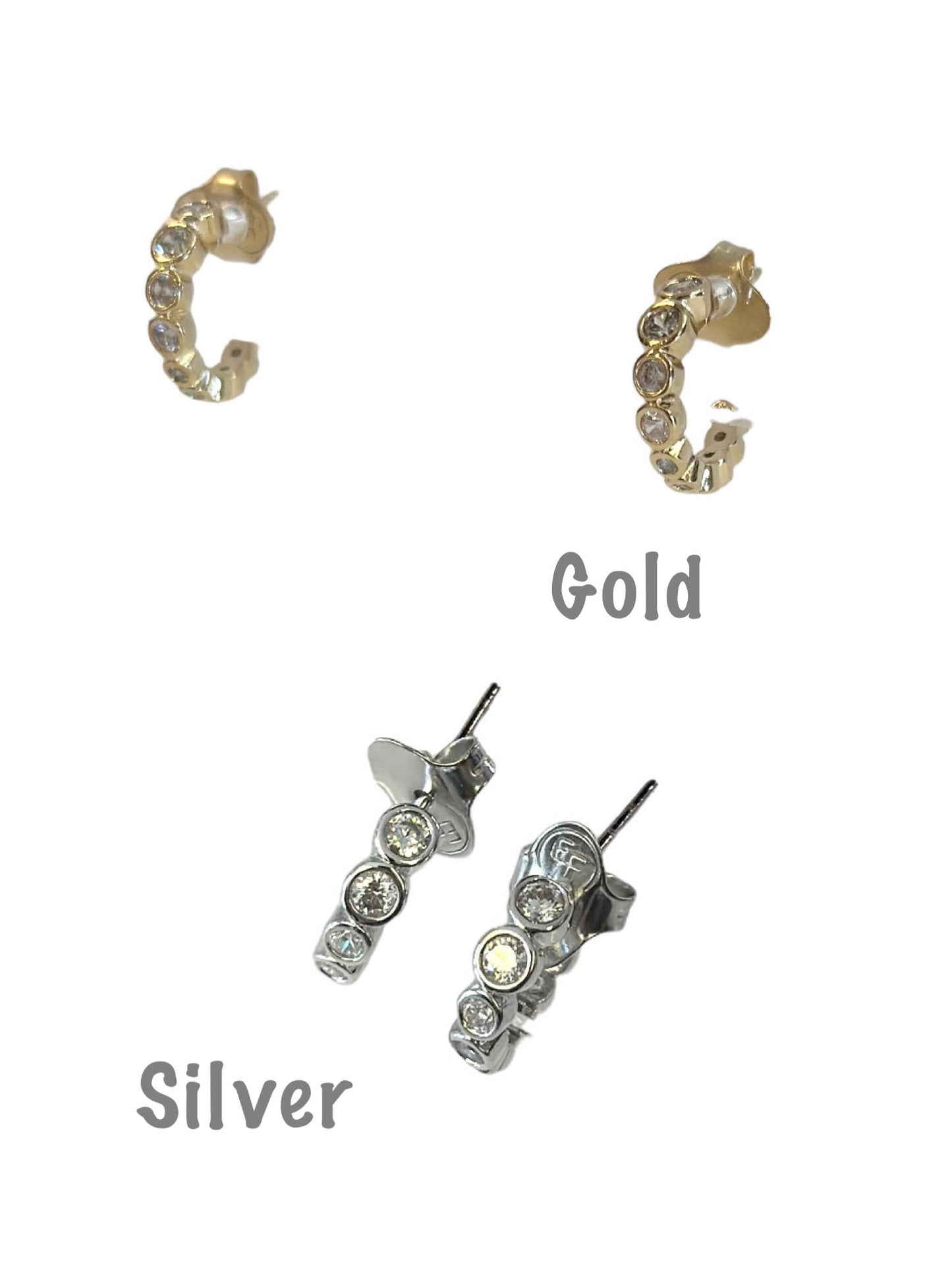 CZ Mini Hoop Earring by Eneida Franca