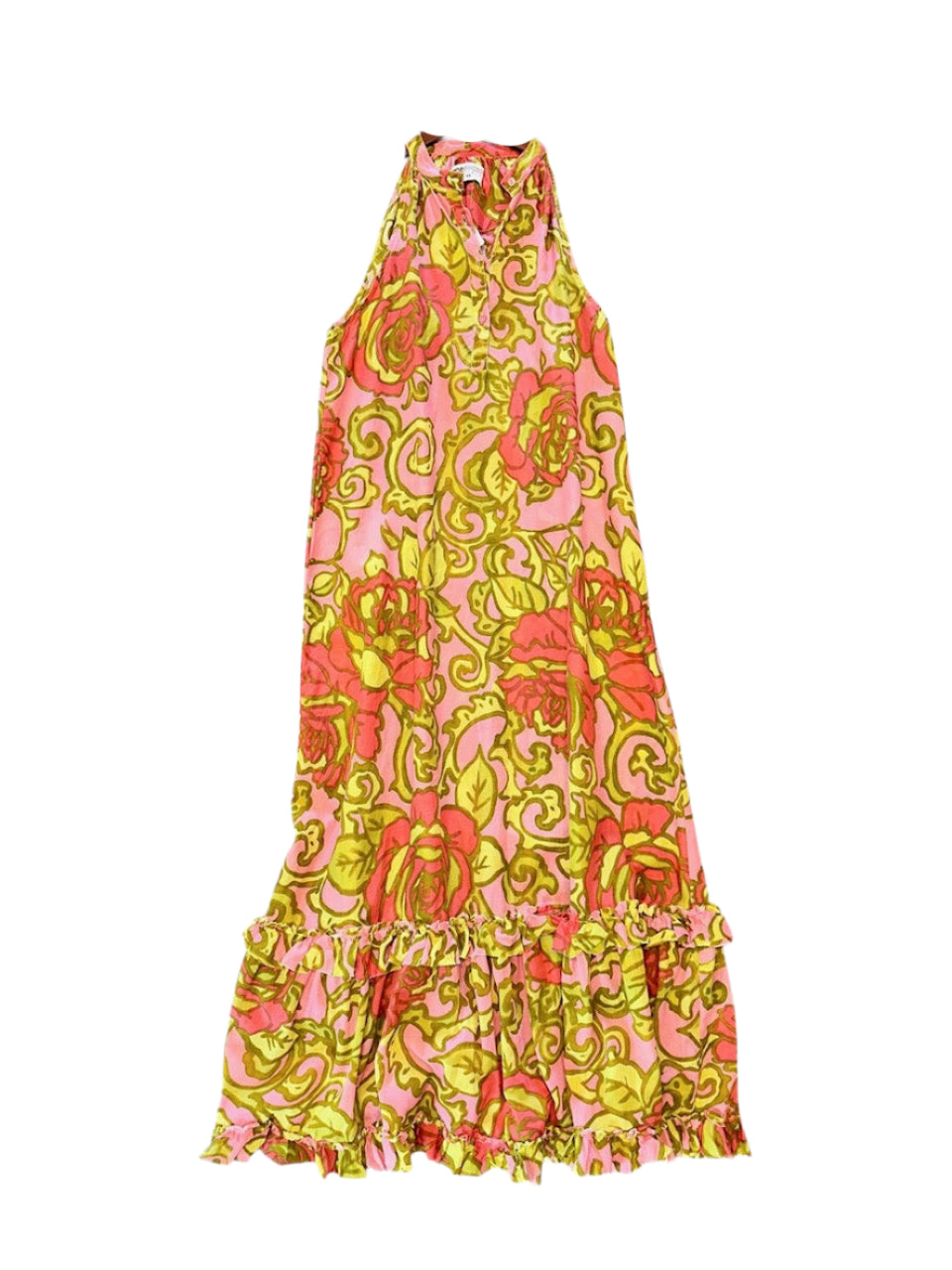 San Sebastian Molly Dress in coral by Oneseason