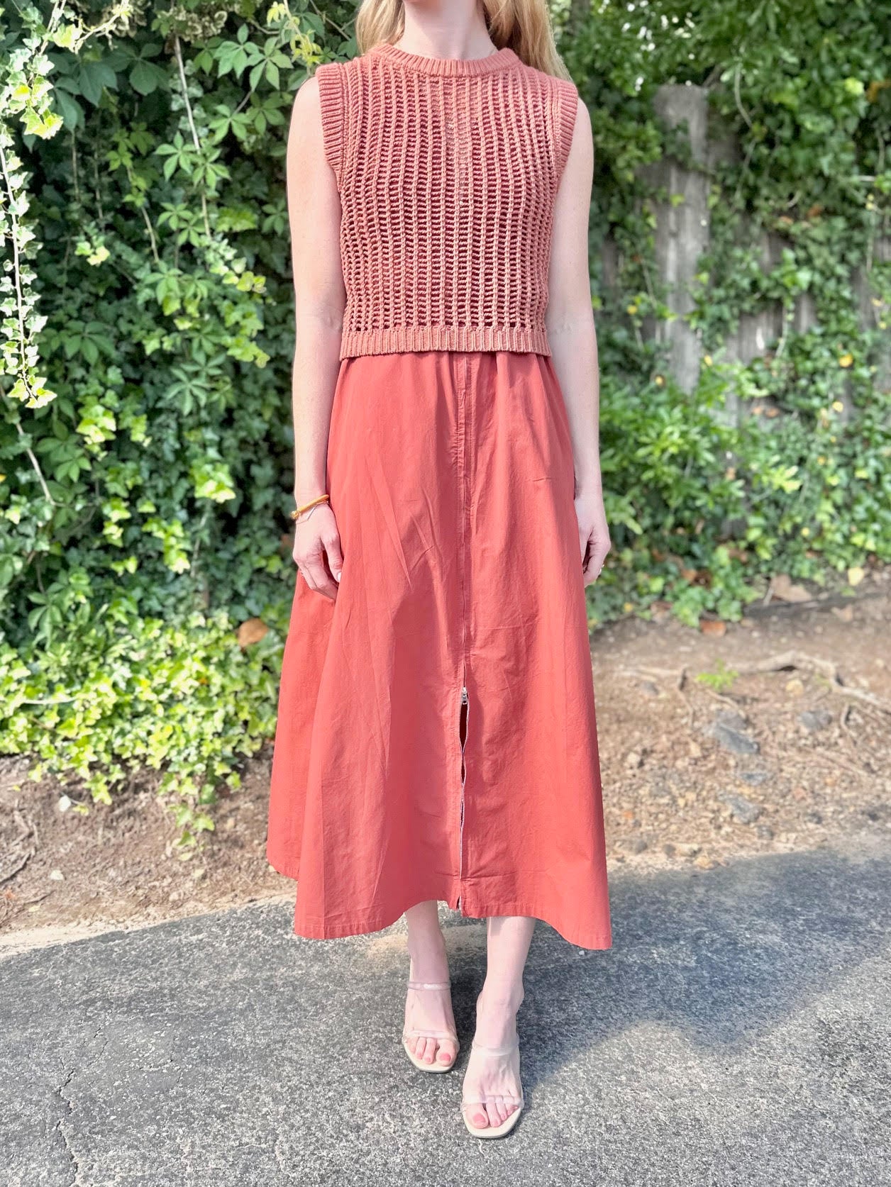 Boetti Knit Vest in bronze by Deluc