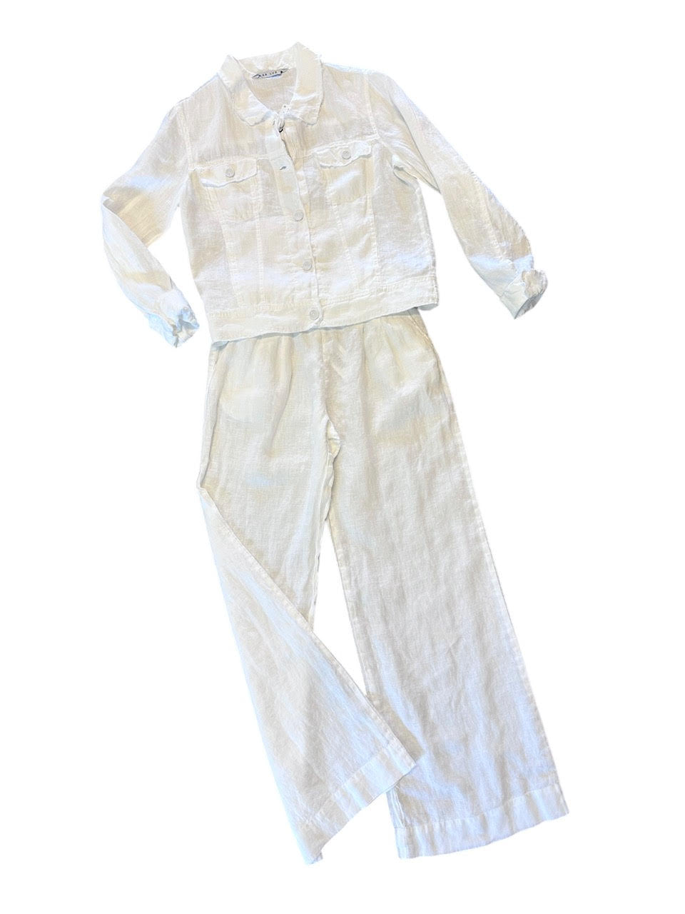 Santiago Linen Pant in white by Luna Luz