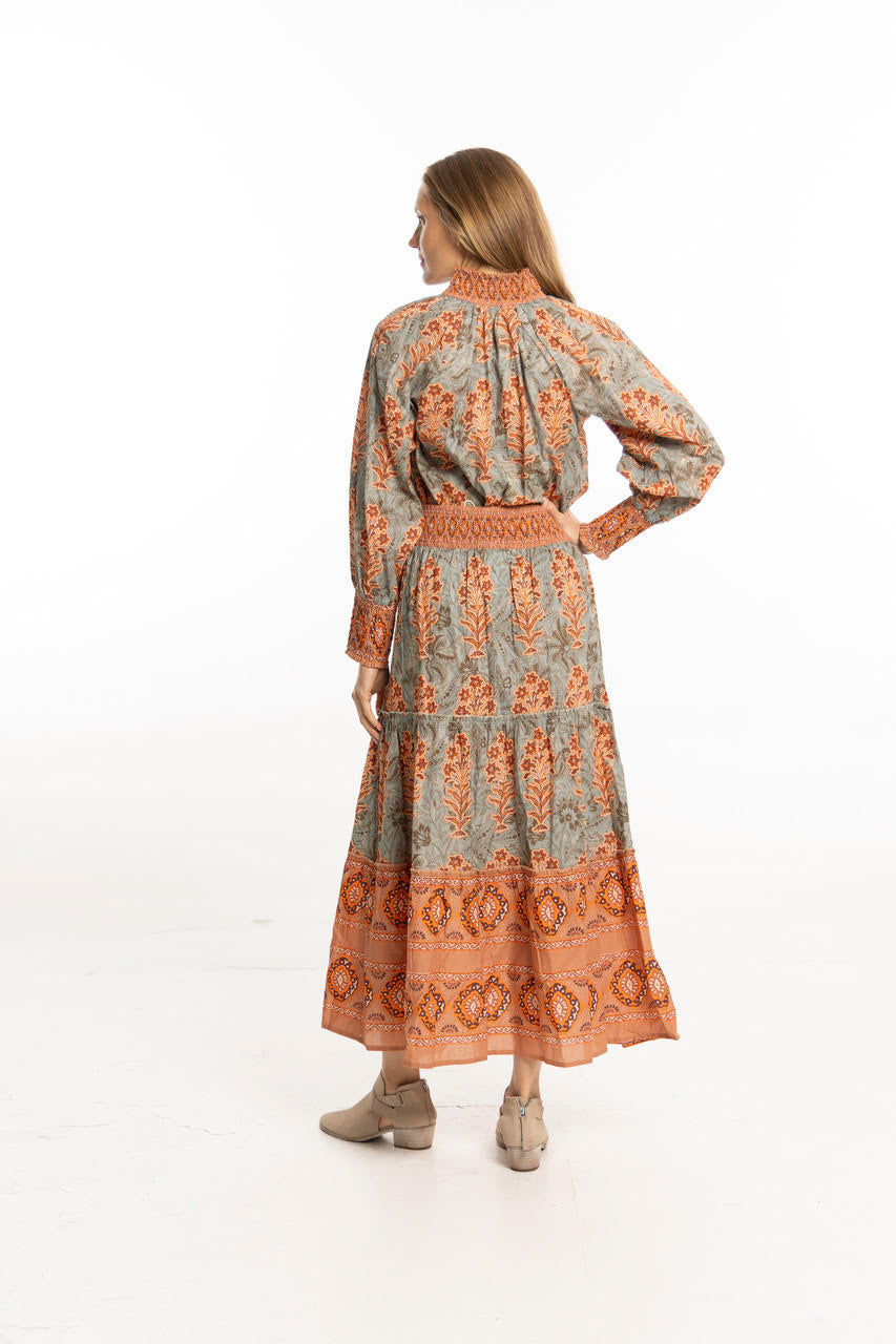 Nour Maxi Skirt in egyptian blue by Bindu