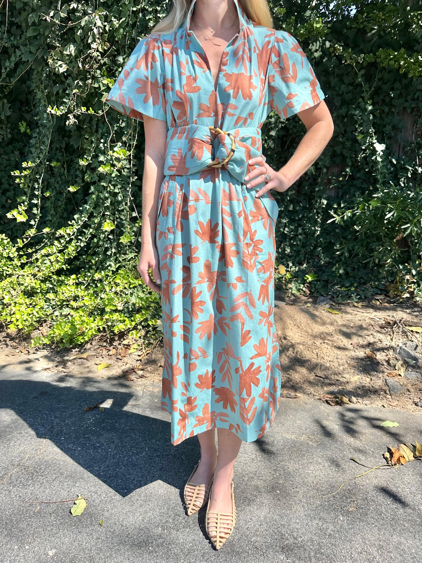 Gretchen Maxi Dress in foliage frenzy by Holly Shae