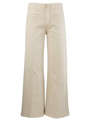 Meg High Rise Wide Leg with Welt Pockets in canvas by KUT