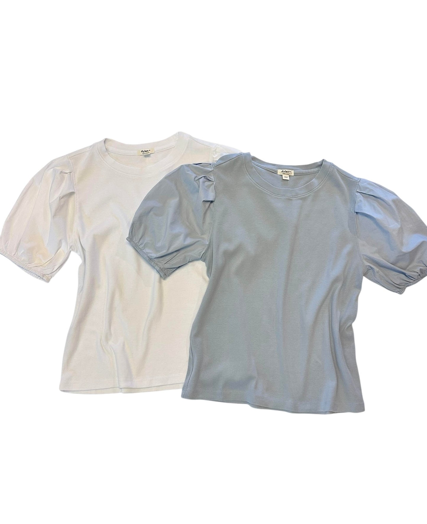 Cate Jude Rib Top in light sky by Dylan
