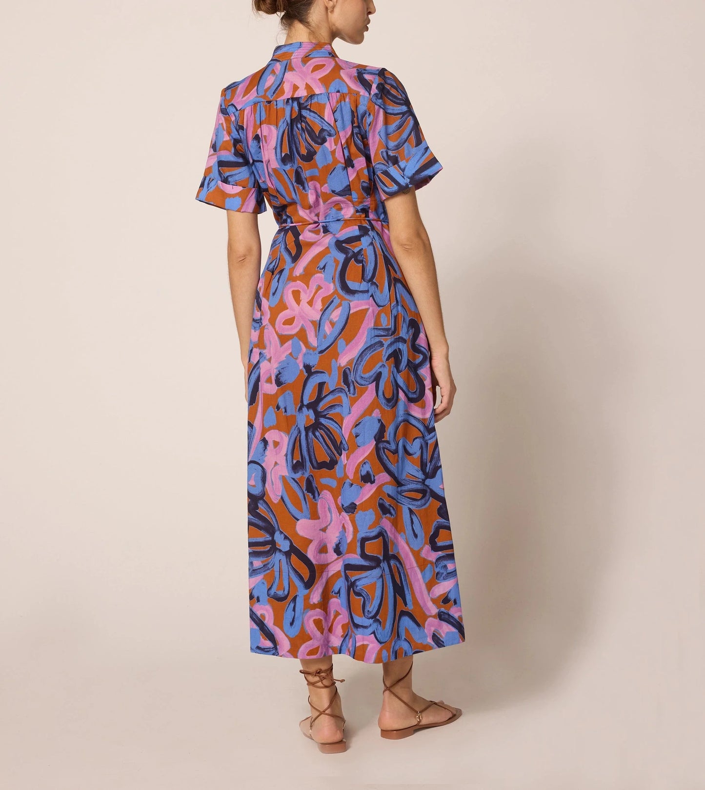 Zara Printed Ankle Dress in fresco print by Cleobella