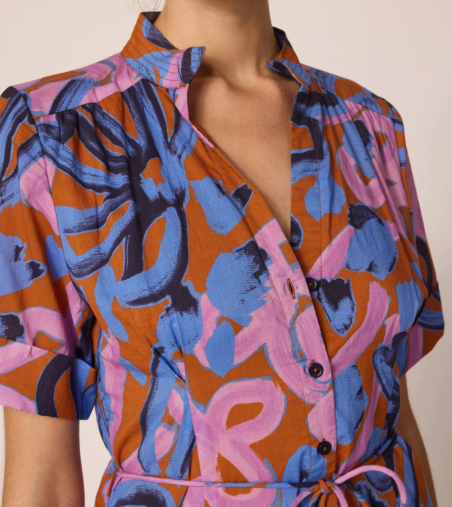 Zara Printed Ankle Dress in fresco print by Cleobella