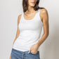 Scoop Layering Tank in white by Lilla P