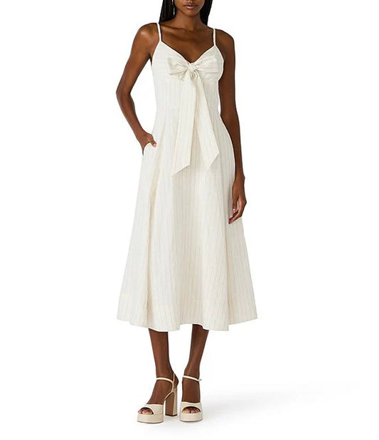 Luna Dress in heather linen by Steve Madden