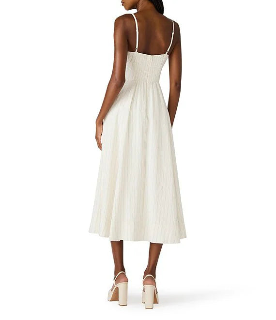 Luna Dress in heather linen by Steve Madden