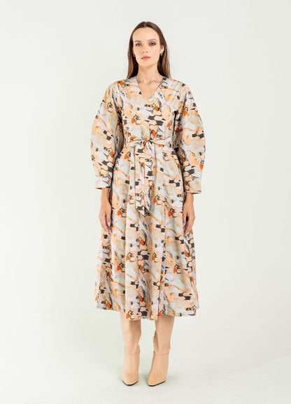 Nora Printed Maxi Dress in bandelier by Bel Kazan