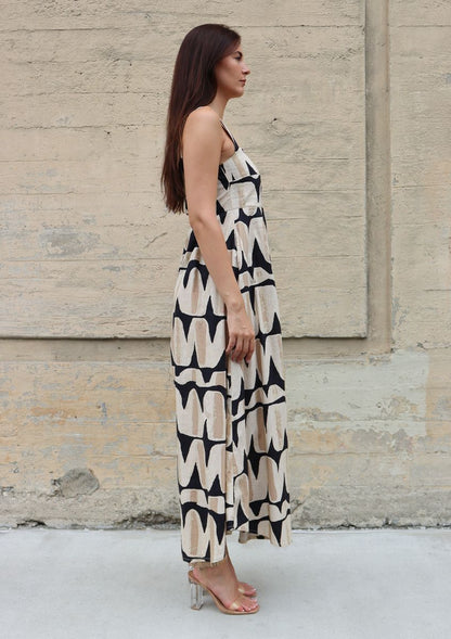 Janie Dress in black vista by Bel Kazan