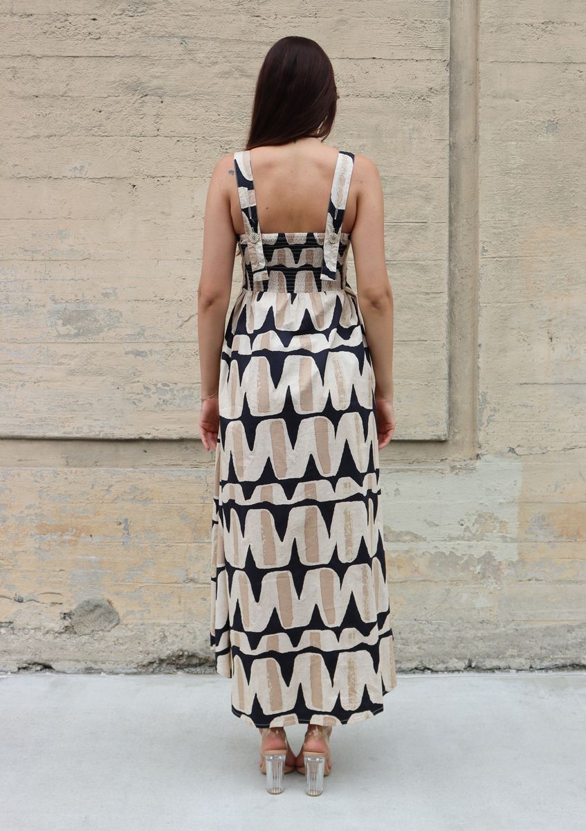 Janie Dress in black vista by Bel Kazan