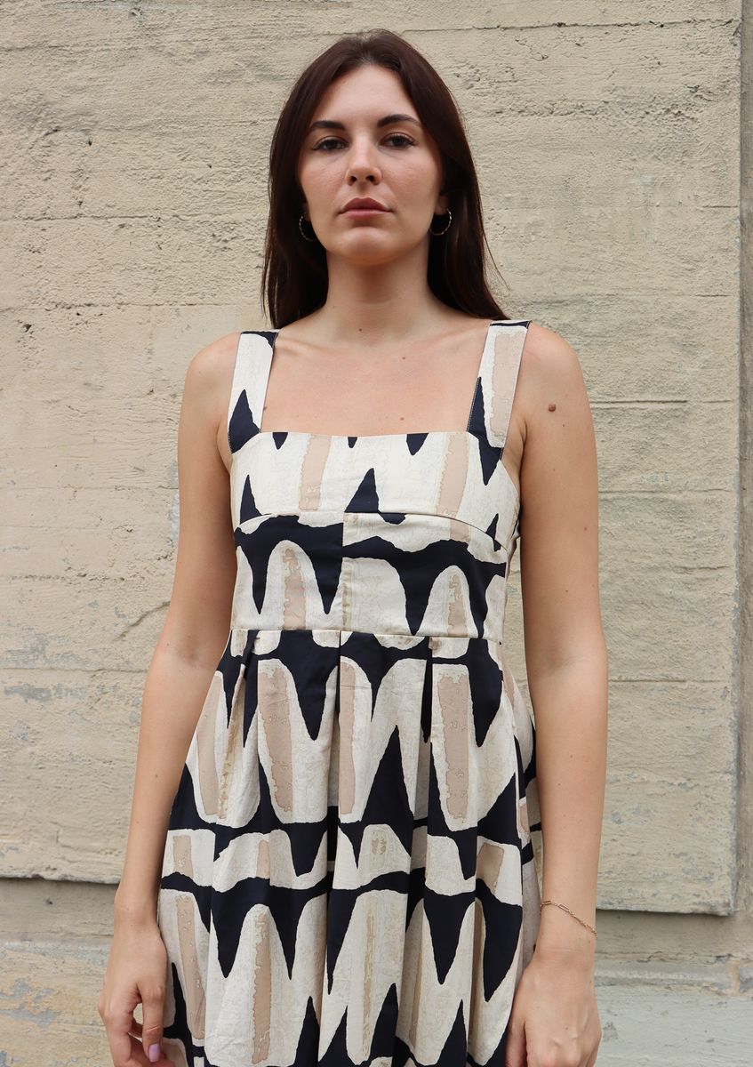 Janie Dress in black vista by Bel Kazan
