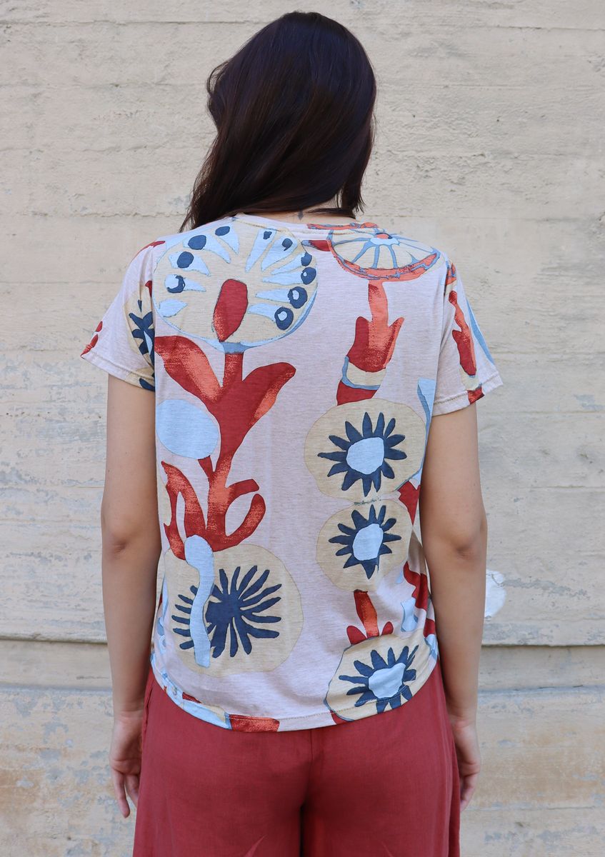 TRUNK SHOW- Mika Tee in cream velora by Bel Kazan