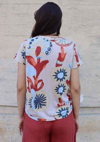 TRUNK SHOW- Mika Tee in cream velora by Bel Kazan