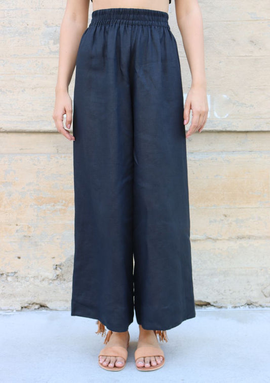Miren Pant in black by Bel Kazan