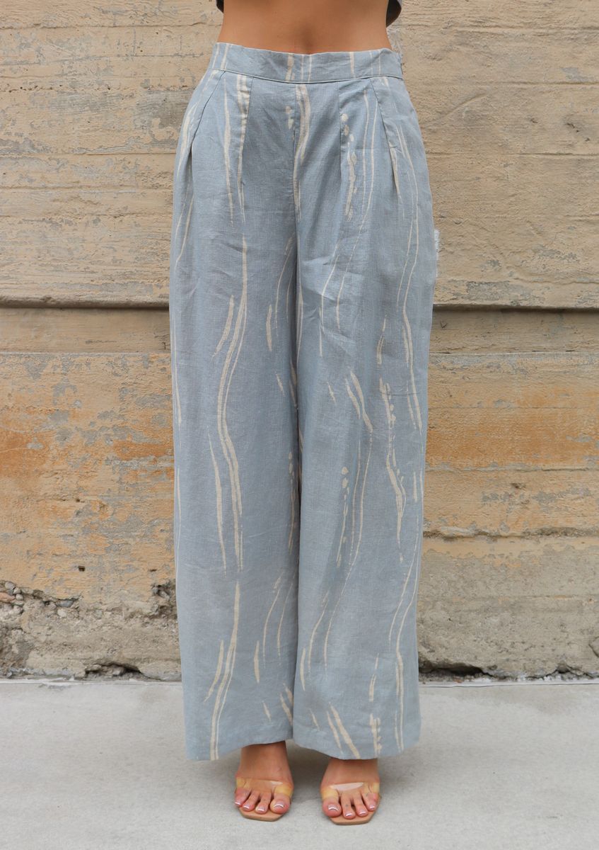 TRUNK SHOW- Chelsey Pant in sky sumi by Bel Kazan