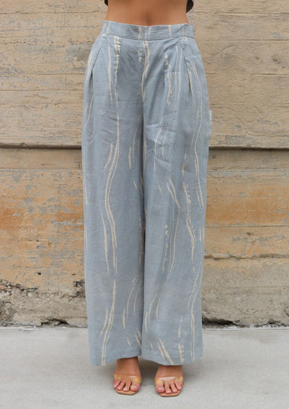 TRUNK SHOW- Chelsey Pant in sky sumi by Bel Kazan