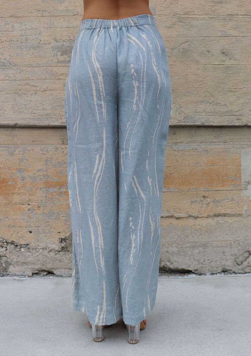 TRUNK SHOW- Chelsey Pant in sky sumi by Bel Kazan