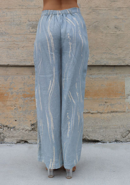 TRUNK SHOW- Chelsey Pant in sky sumi by Bel Kazan