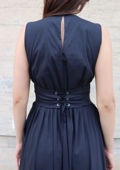 Gwen Dress in black by Bel Kazan