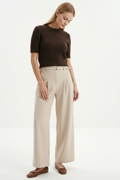 Tulipis Pants in cream by Exquise