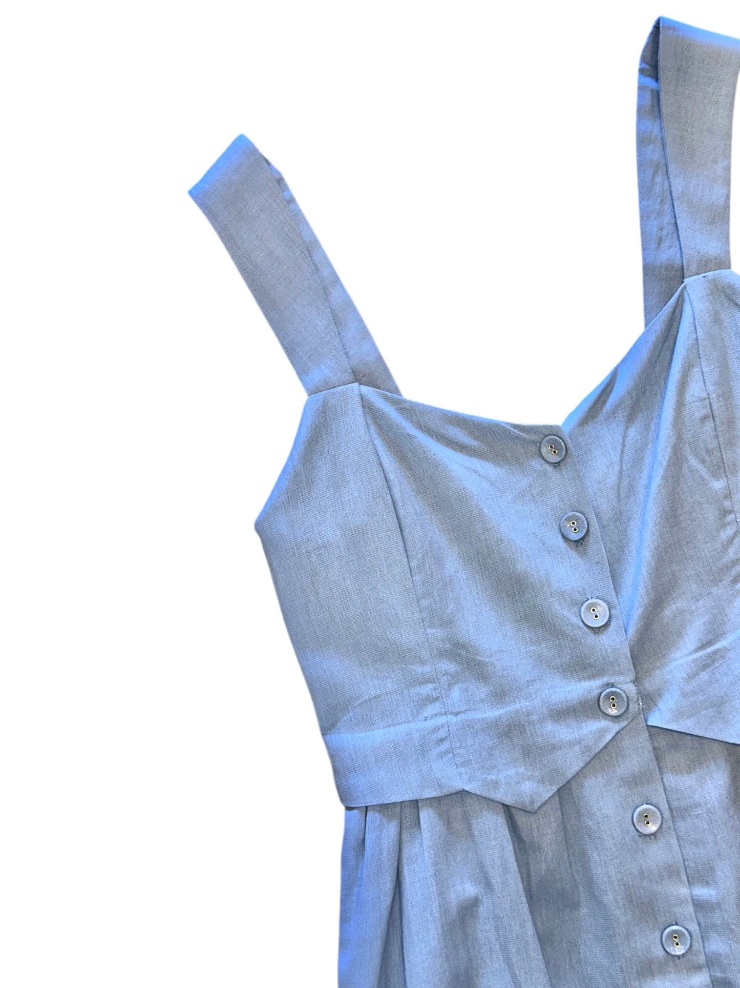 Esther Solid Ankle Dress in dusty blue by Cleobella