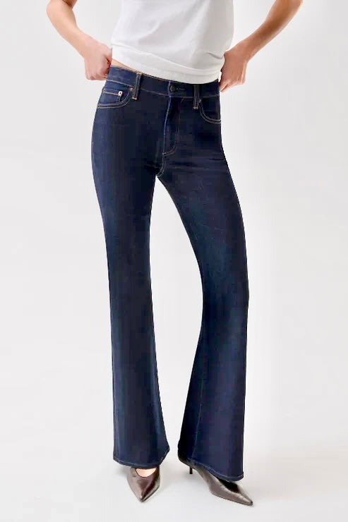 Kinsley Mid Rise Ultra Flare in night flight by Pistola