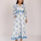 Florence Maxi Dress in lily blue by Isla Payal