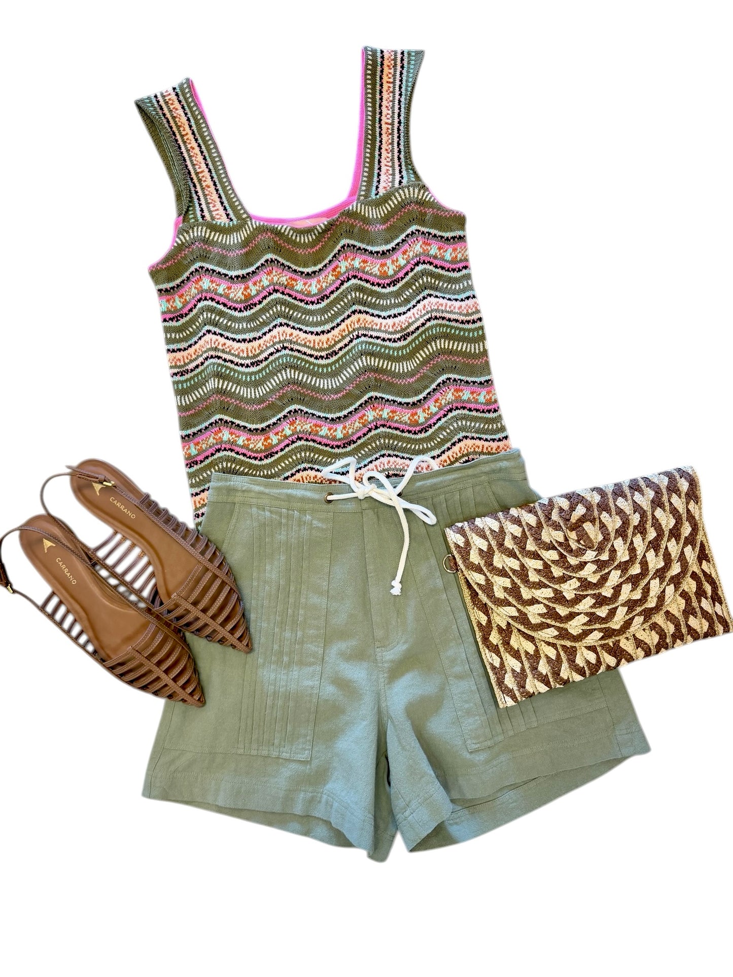 Textured Knit Tank in multi by Aldo Martins